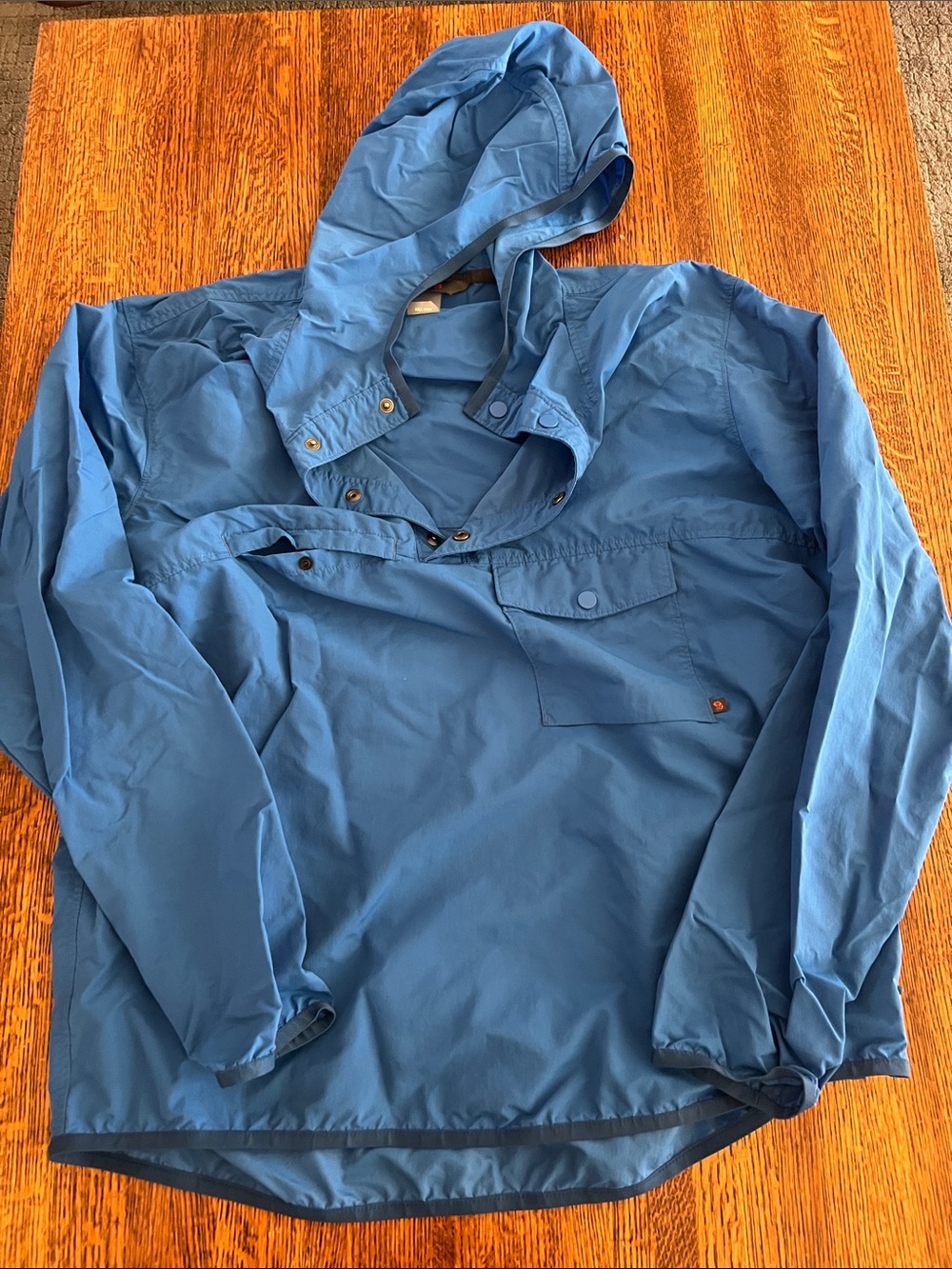 Mountain Hardwear Royal Blue Hooded Windbreaker Pullover Men’s Size L